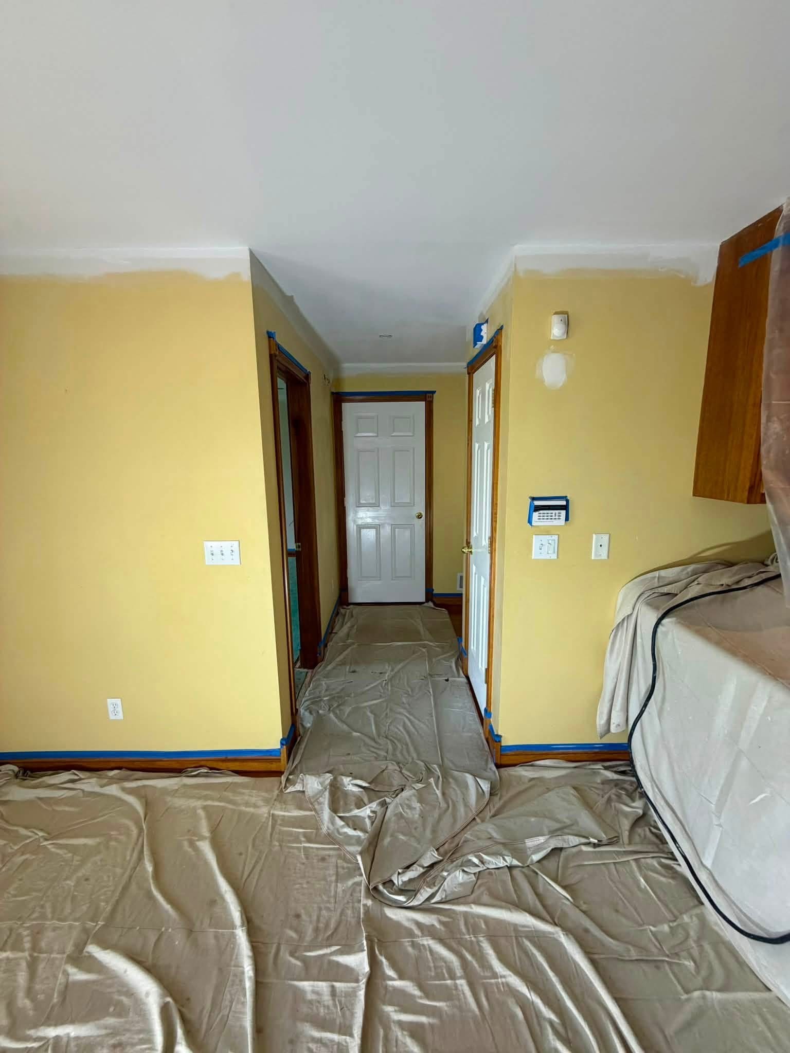 Hallway repaint — before